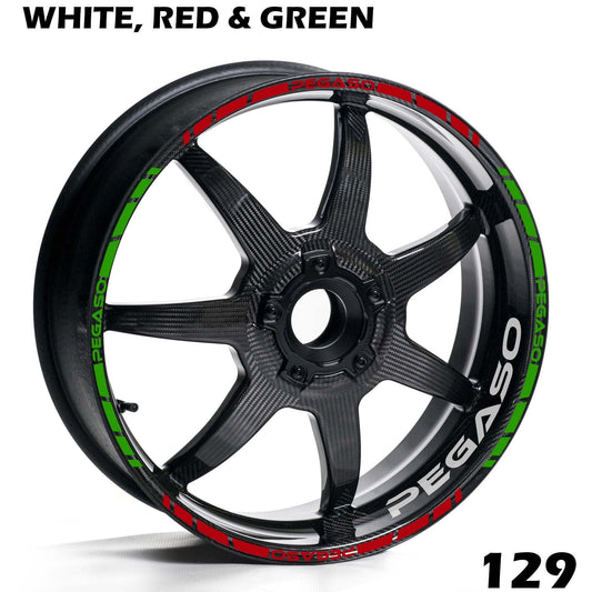 APRILIA PEGASO FULL WHEEL RIM STRIPE DECAL STICKER KIT - Speed Army