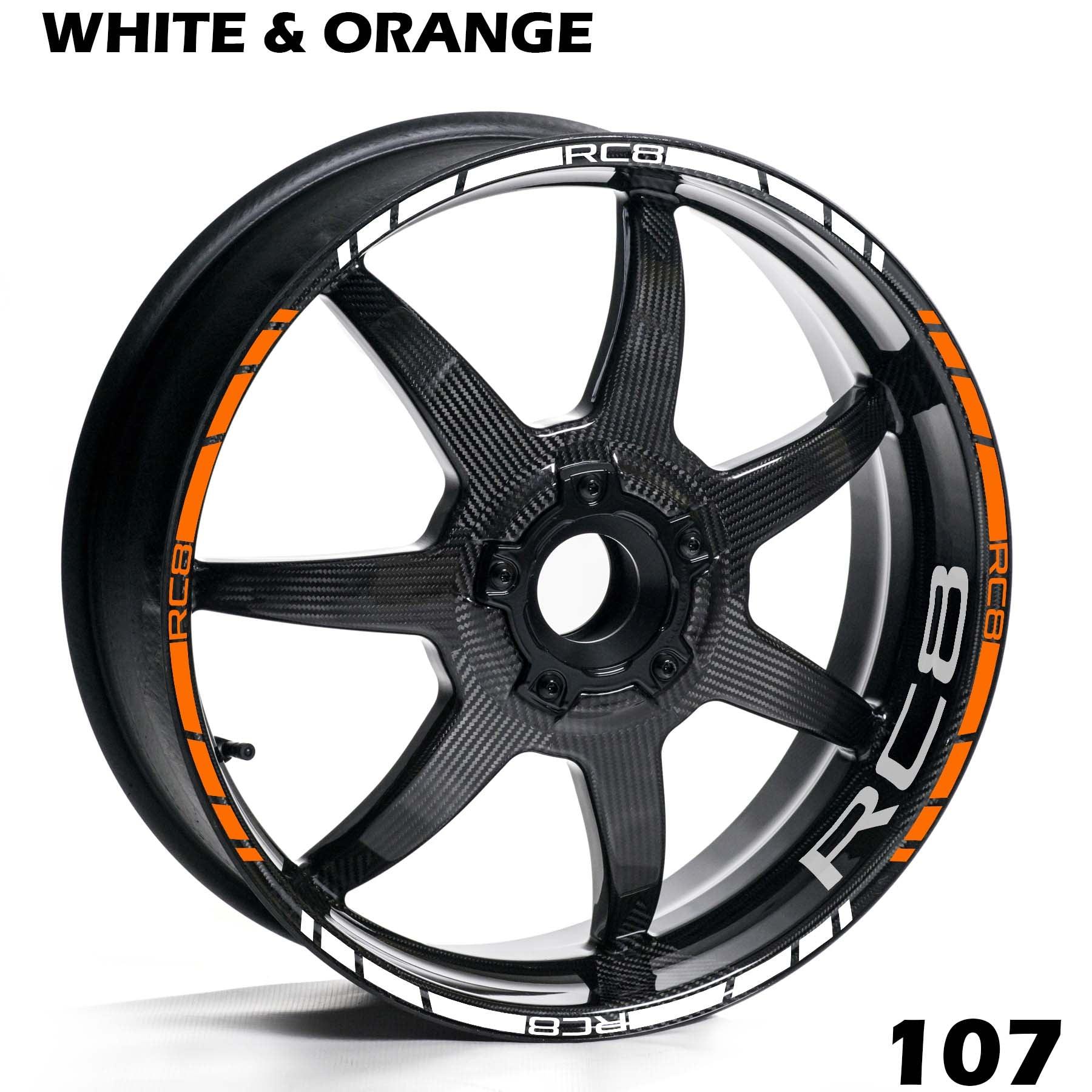 KTM RC8 FULL WHEEL RIM STRIPE DECAL STICKER KIT - Speed Army
