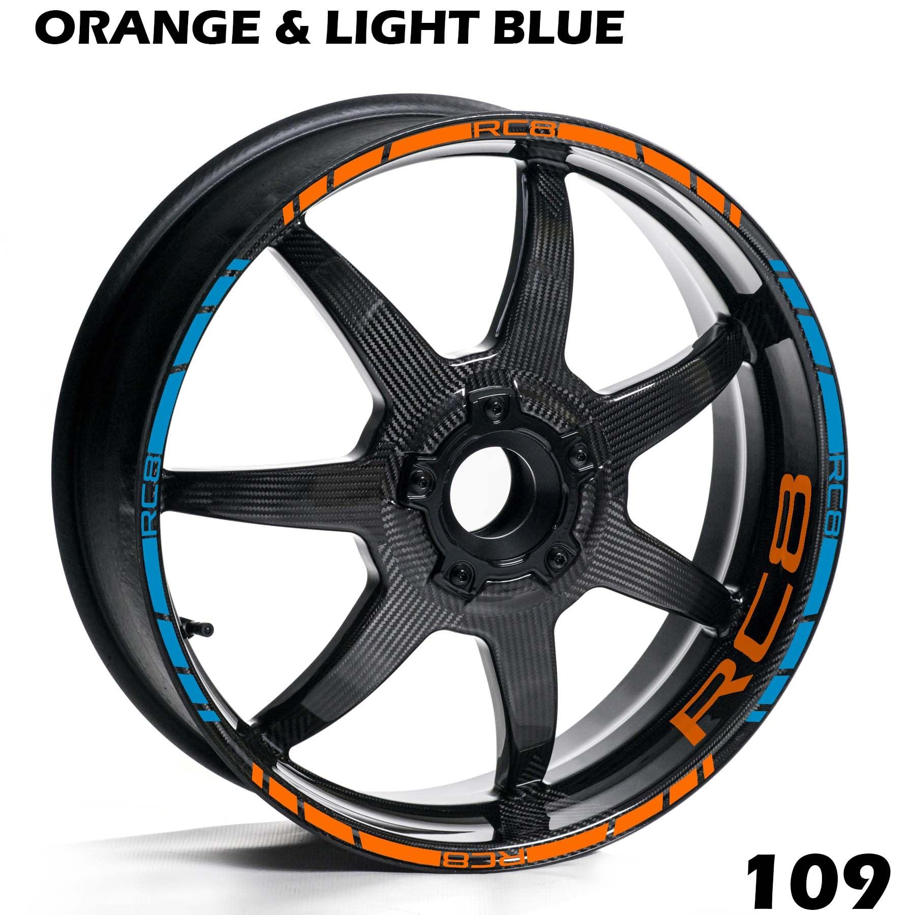 KTM RC8 FULL WHEEL RIM STRIPE DECAL STICKER KIT - Speed Army