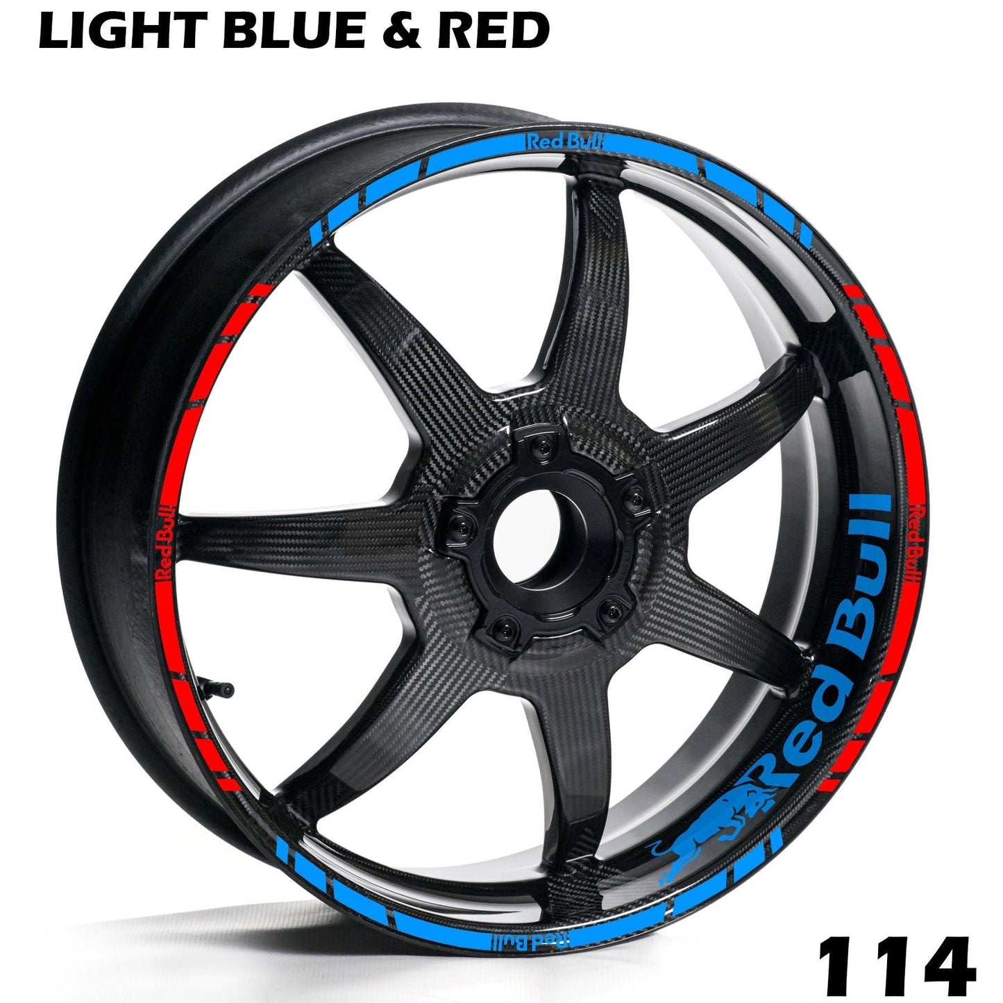 REDBULL FULL WHEEL RIM STRIPE DECAL STICKER KIT - Speed Army