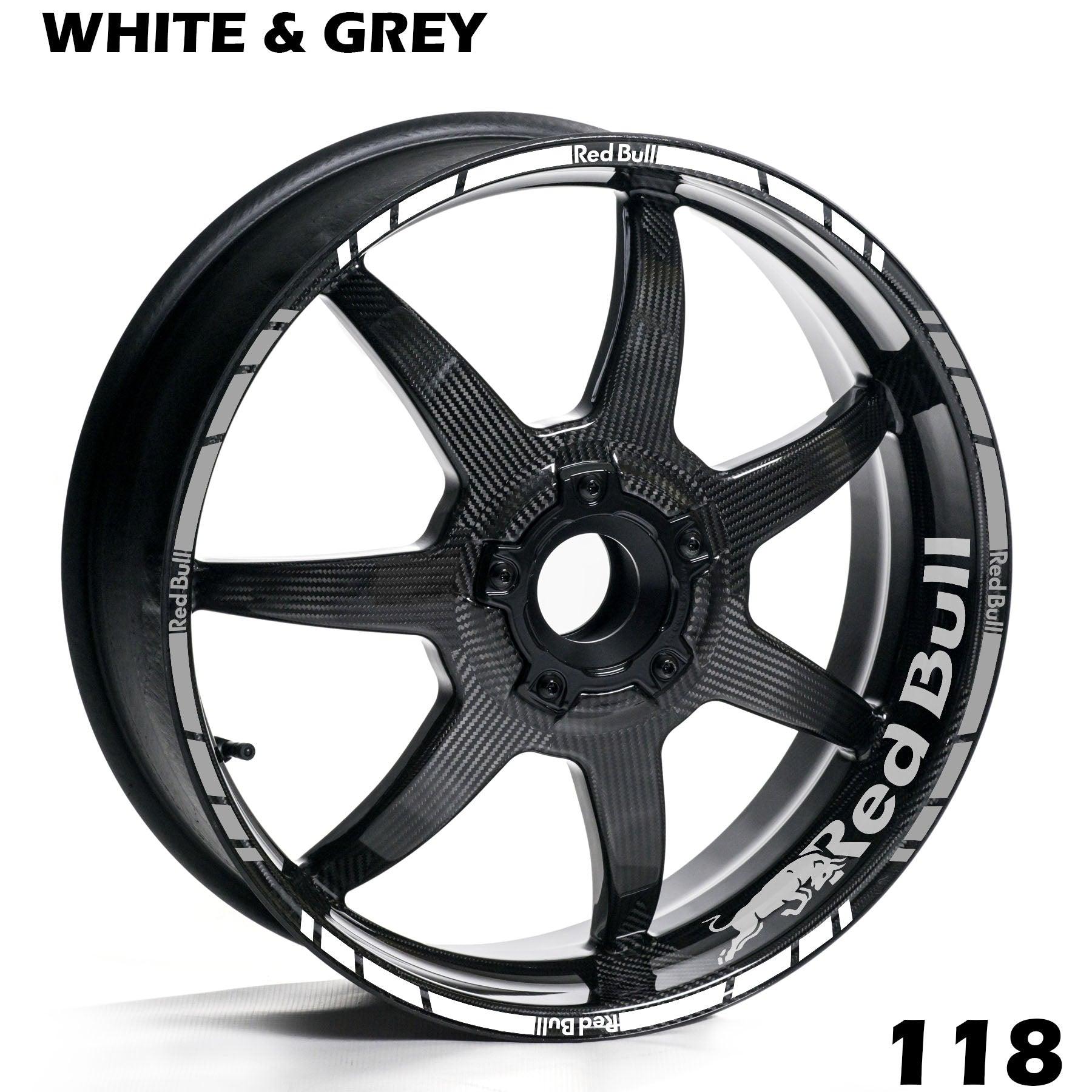 REDBULL FULL WHEEL RIM STRIPE DECAL STICKER KIT - Speed Army
