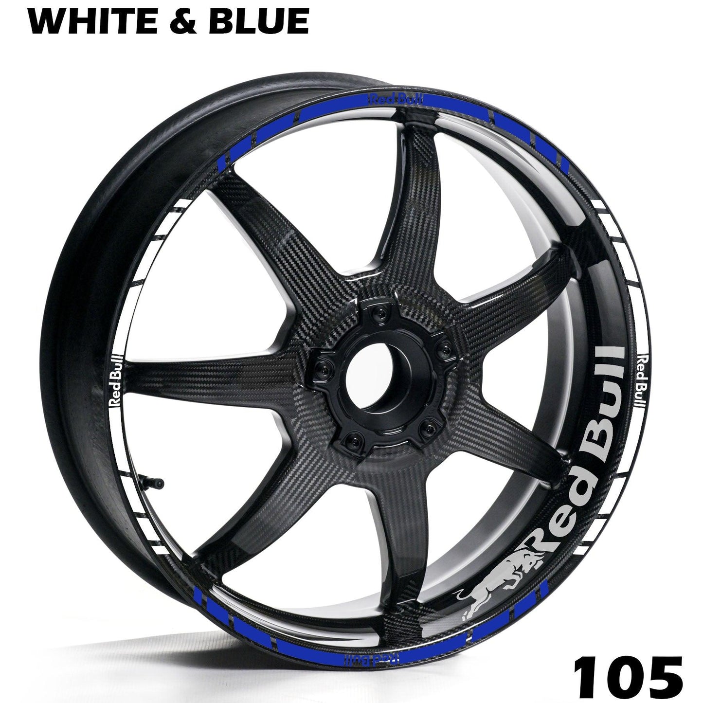 REDBULL FULL WHEEL RIM STRIPE DECAL STICKER KIT - Speed Army