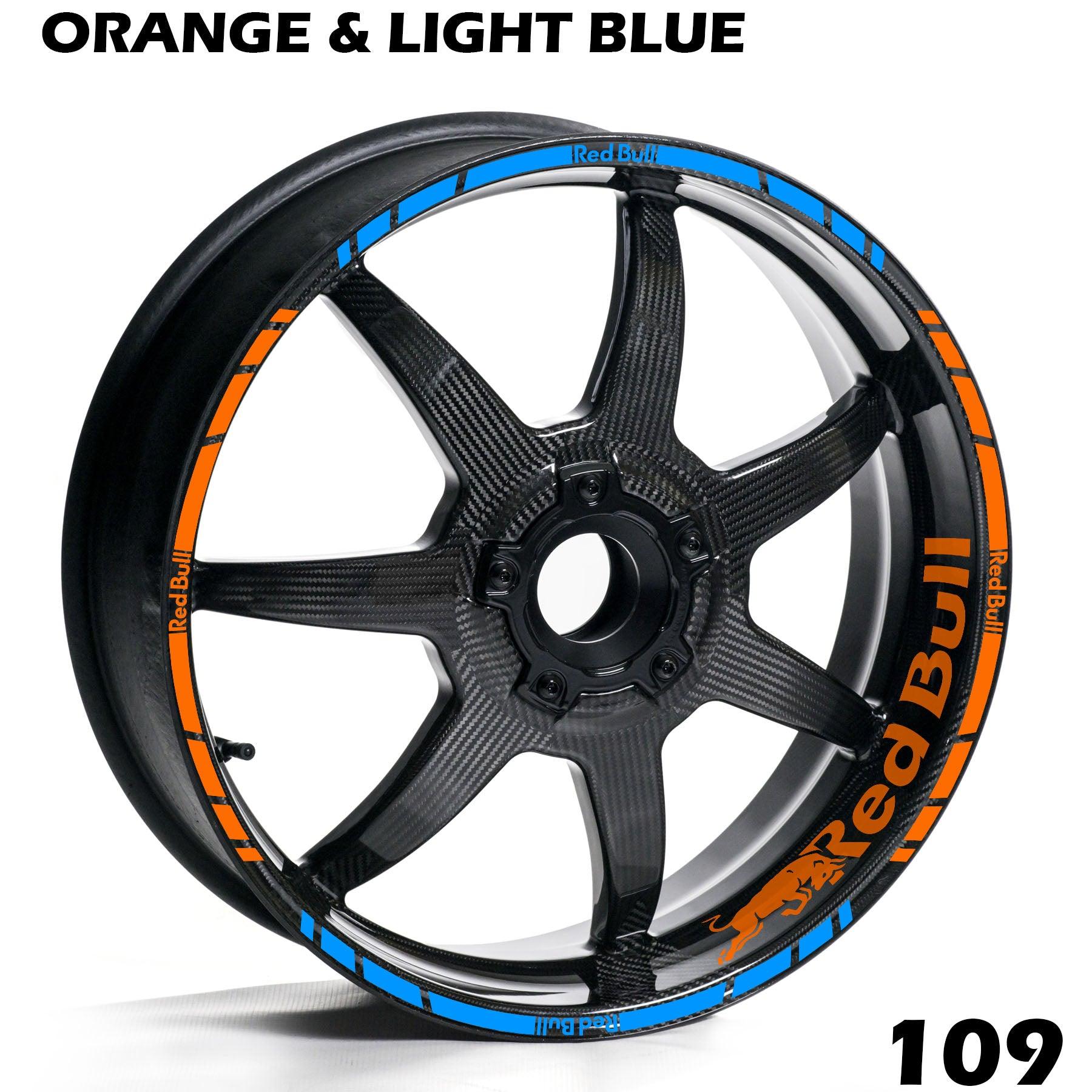 REDBULL FULL WHEEL RIM STRIPE DECAL STICKER KIT - Speed Army
