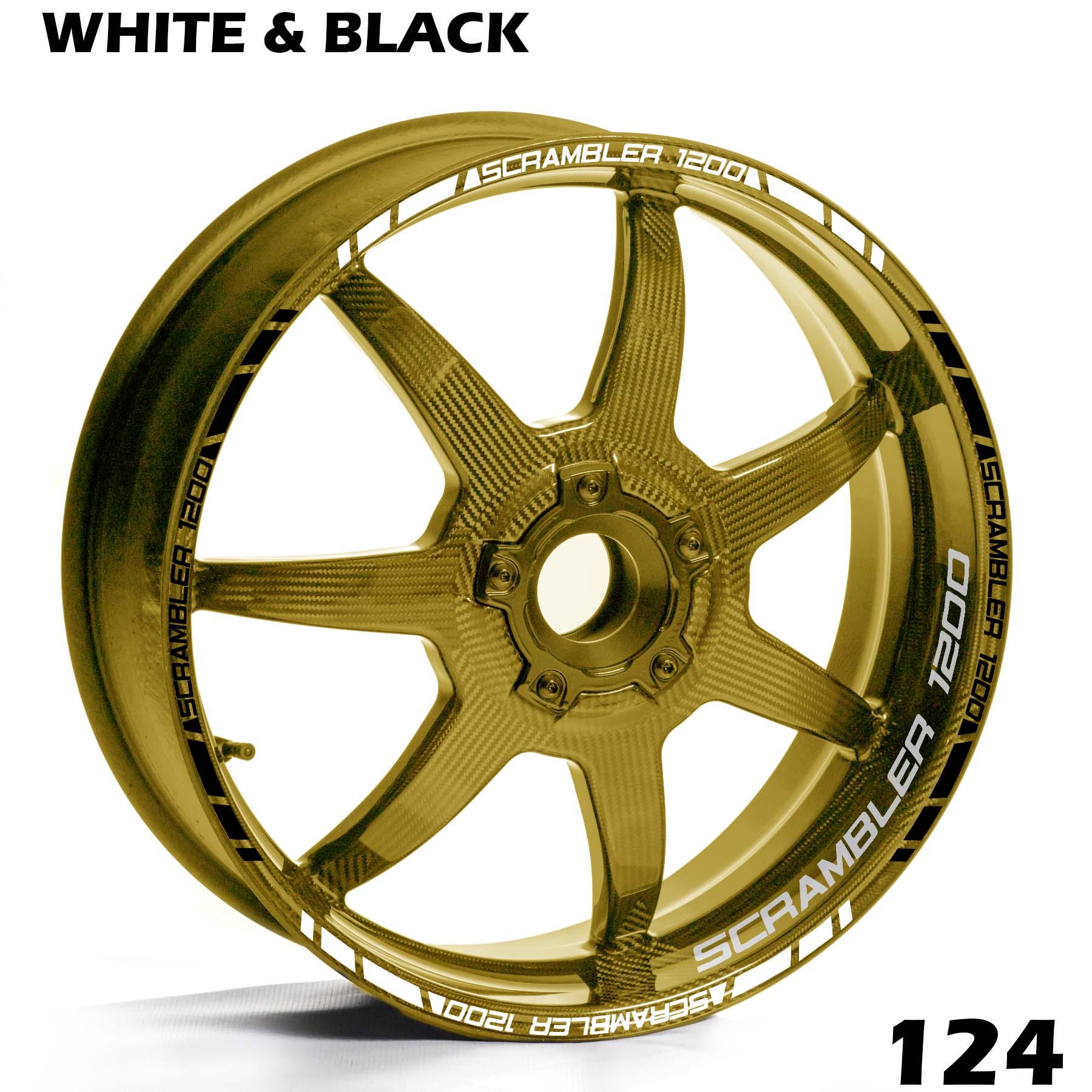 TRIUMPH SCRAMBLER 1200 FULL WHEEL RIM STRIPE DECAL STICKER KIT - Speed Army