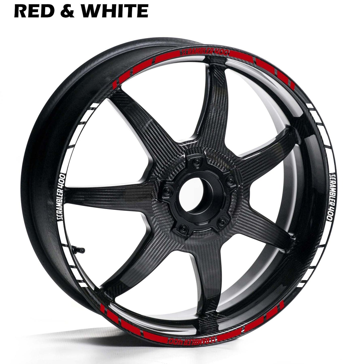 DUCATI SCRAMBLER 400 WHEEL RIM STRIPE DECAL STICKER KIT - Speed Army
