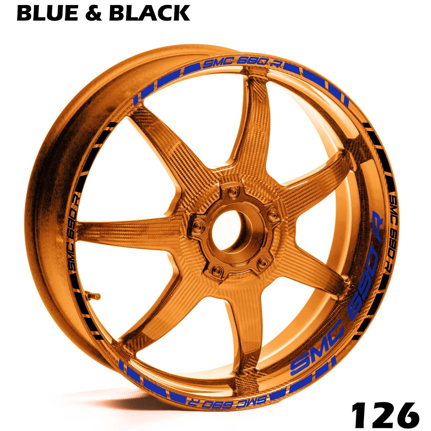 KTM SMC 690R FULL WHEEL RIM STRIPE DECAL STICKER KIT - Speed Army