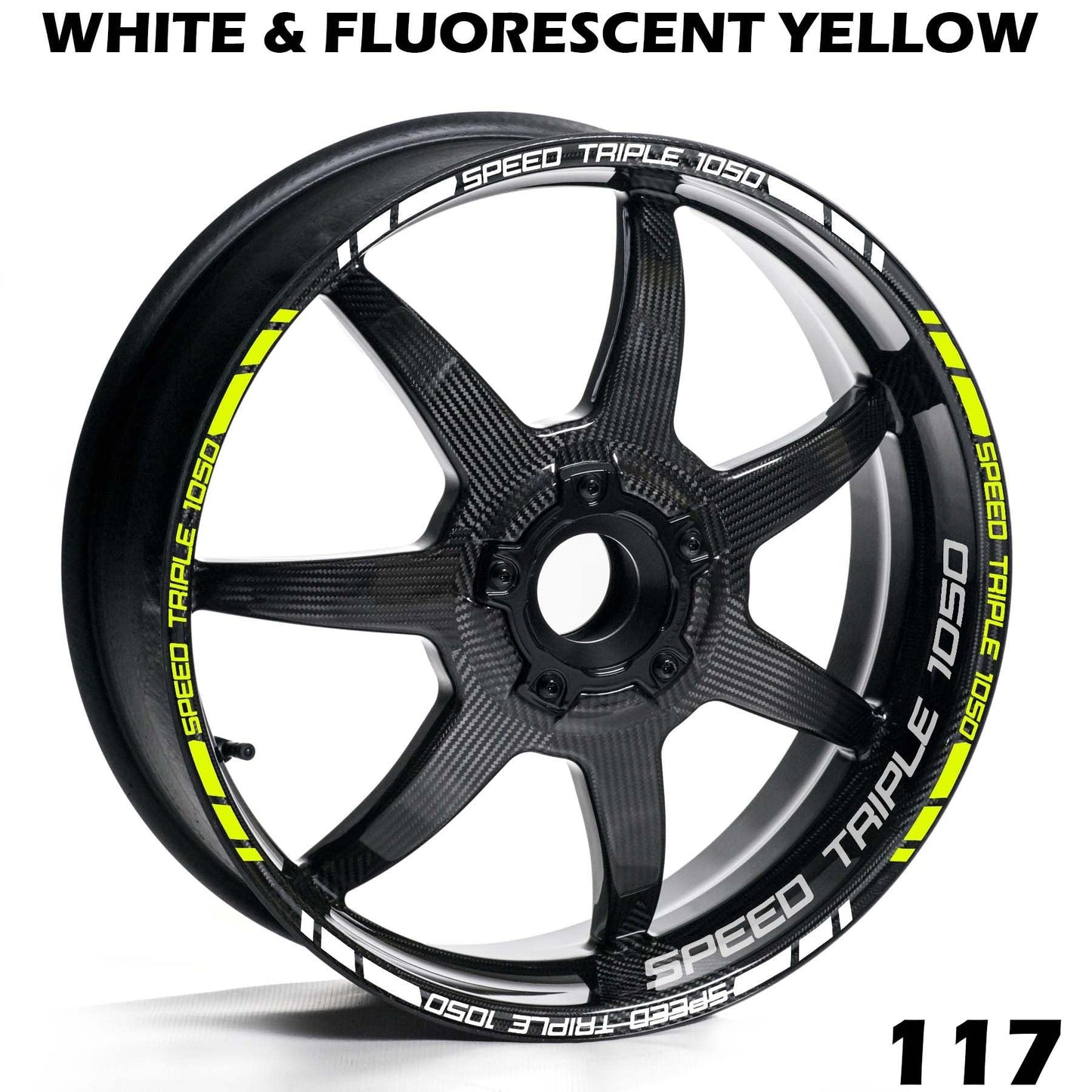 TRIUMPH SPEED TRIPLE 1050 FULL WHEEL RIM STRIPE DECAL STICKER KIT - Speed Army