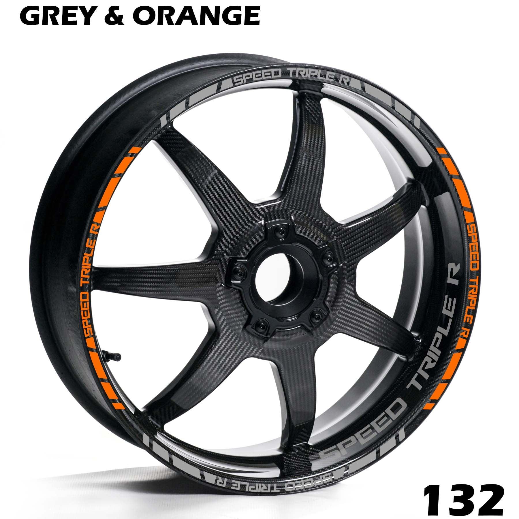 TRIUMPH SPEED TRIPLE R FULL WHEEL RIM STRIPE DECAL STICKER KIT - Speed Army