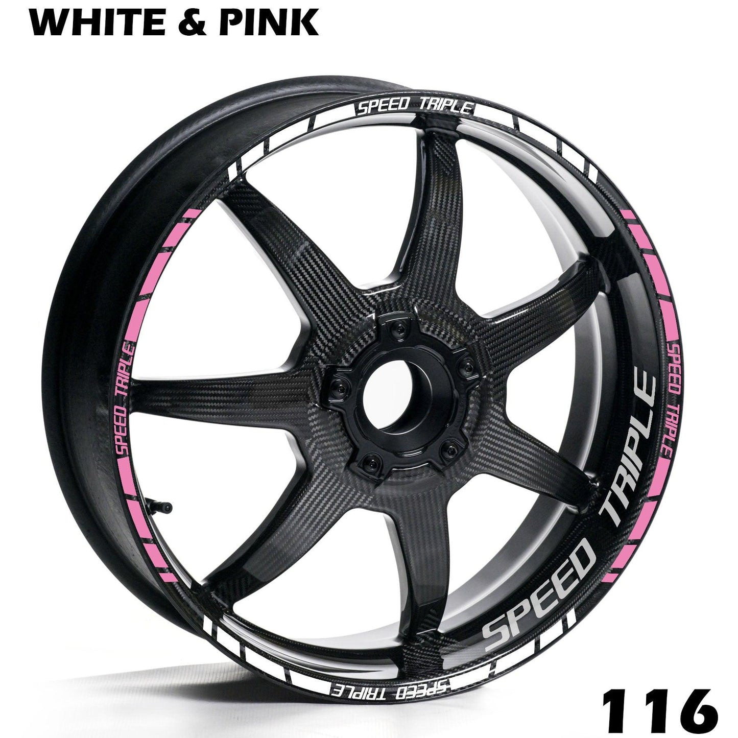 TRIUMPH SPEED TRIPLE FULL WHEEL RIM STRIPE DECAL STICKER KIT - Speed Army