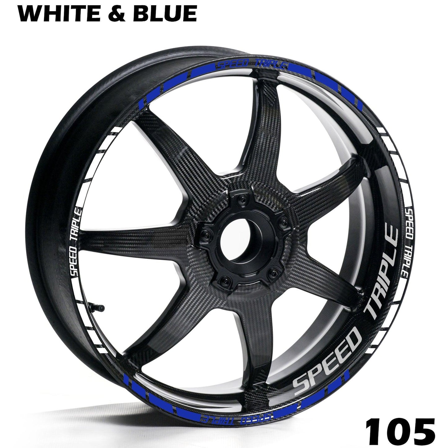TRIUMPH SPEED TRIPLE FULL WHEEL RIM STRIPE DECAL STICKER KIT - Speed Army