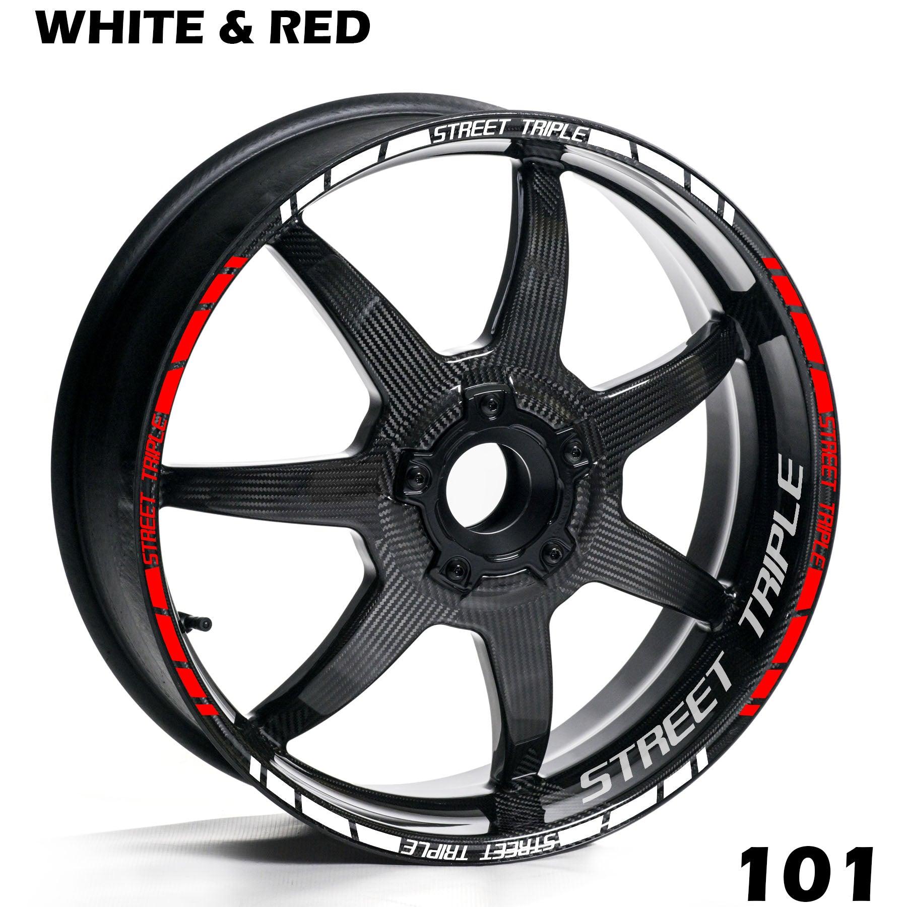 TRIUMPH STREET TRIPLE FULL WHEEL RIM STRIPE DECAL STICKER KIT - Speed Army