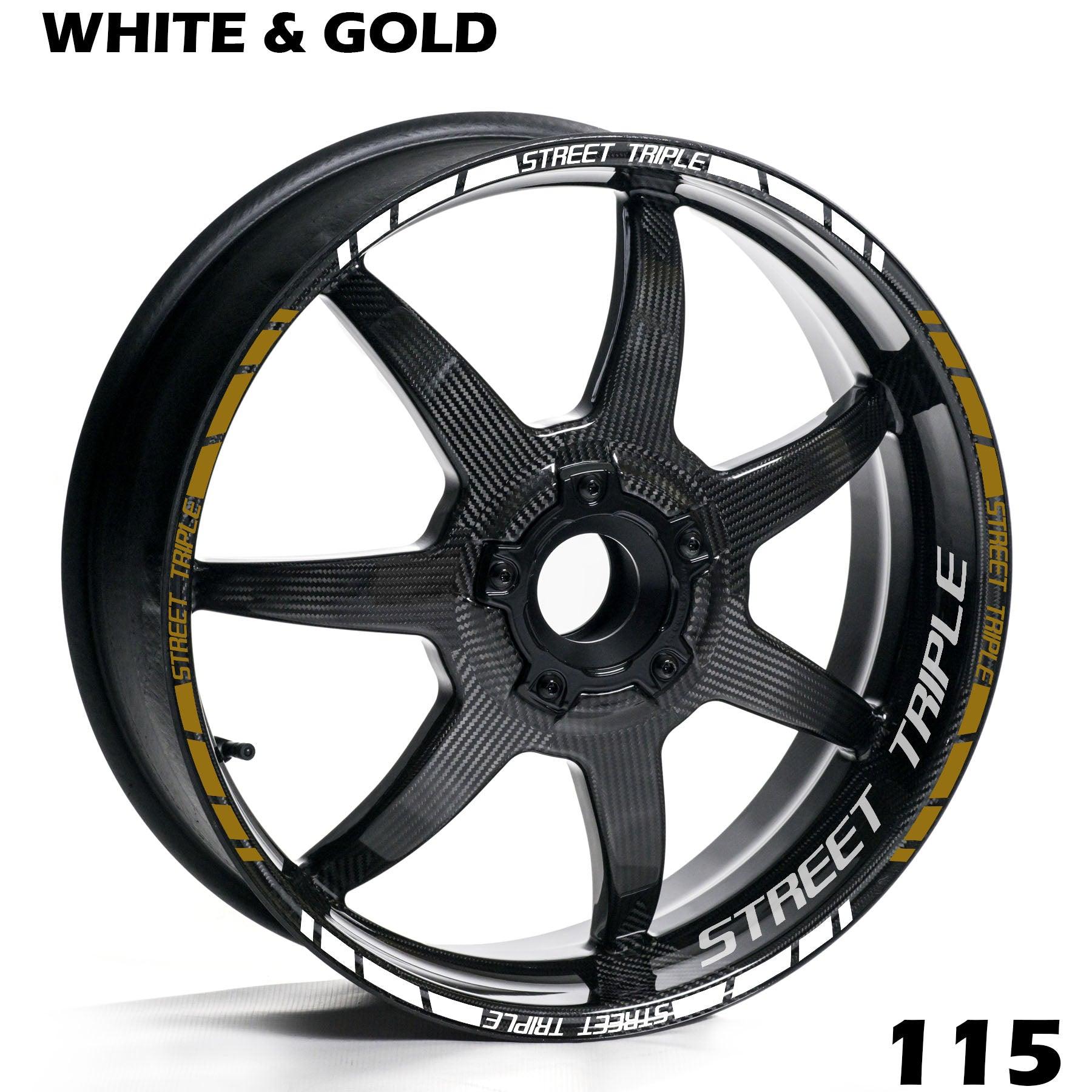 TRIUMPH STREET TRIPLE FULL WHEEL RIM STRIPE DECAL STICKER KIT - Speed Army