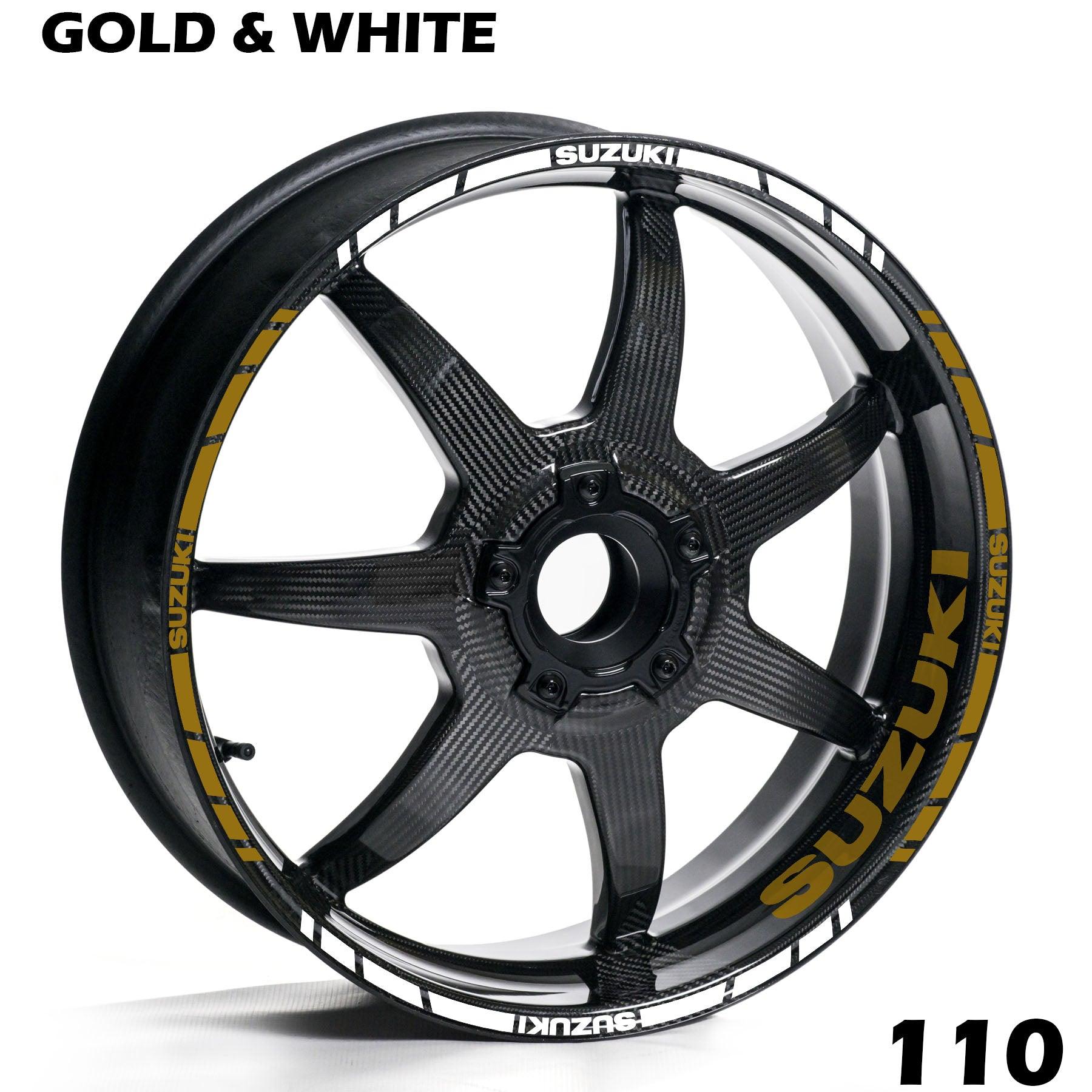 SUZUKI FULL WHEEL RIM STRIPE DECAL STICKER KIT - Speed Army
