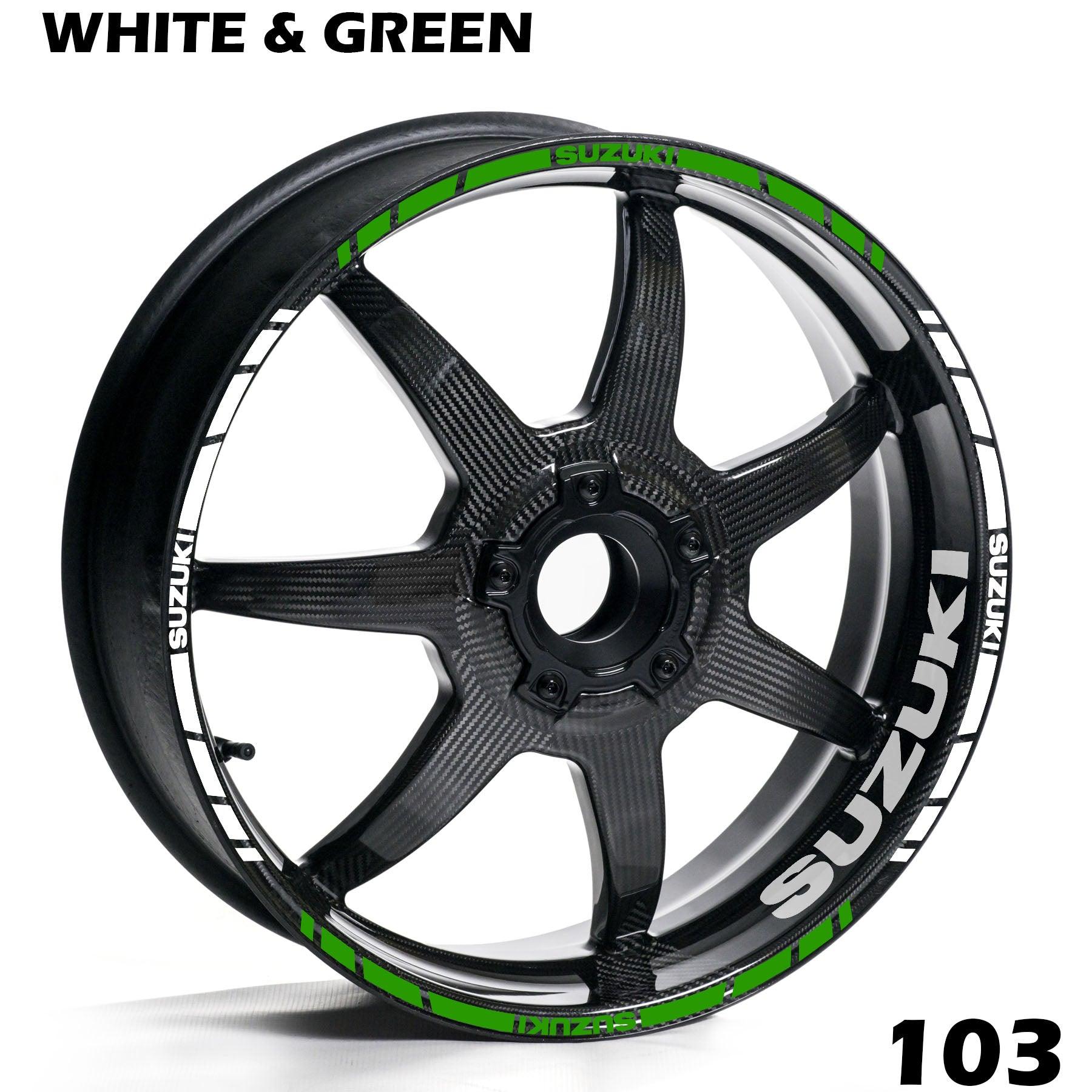 SUZUKI FULL WHEEL RIM STRIPE DECAL STICKER KIT - Speed Army