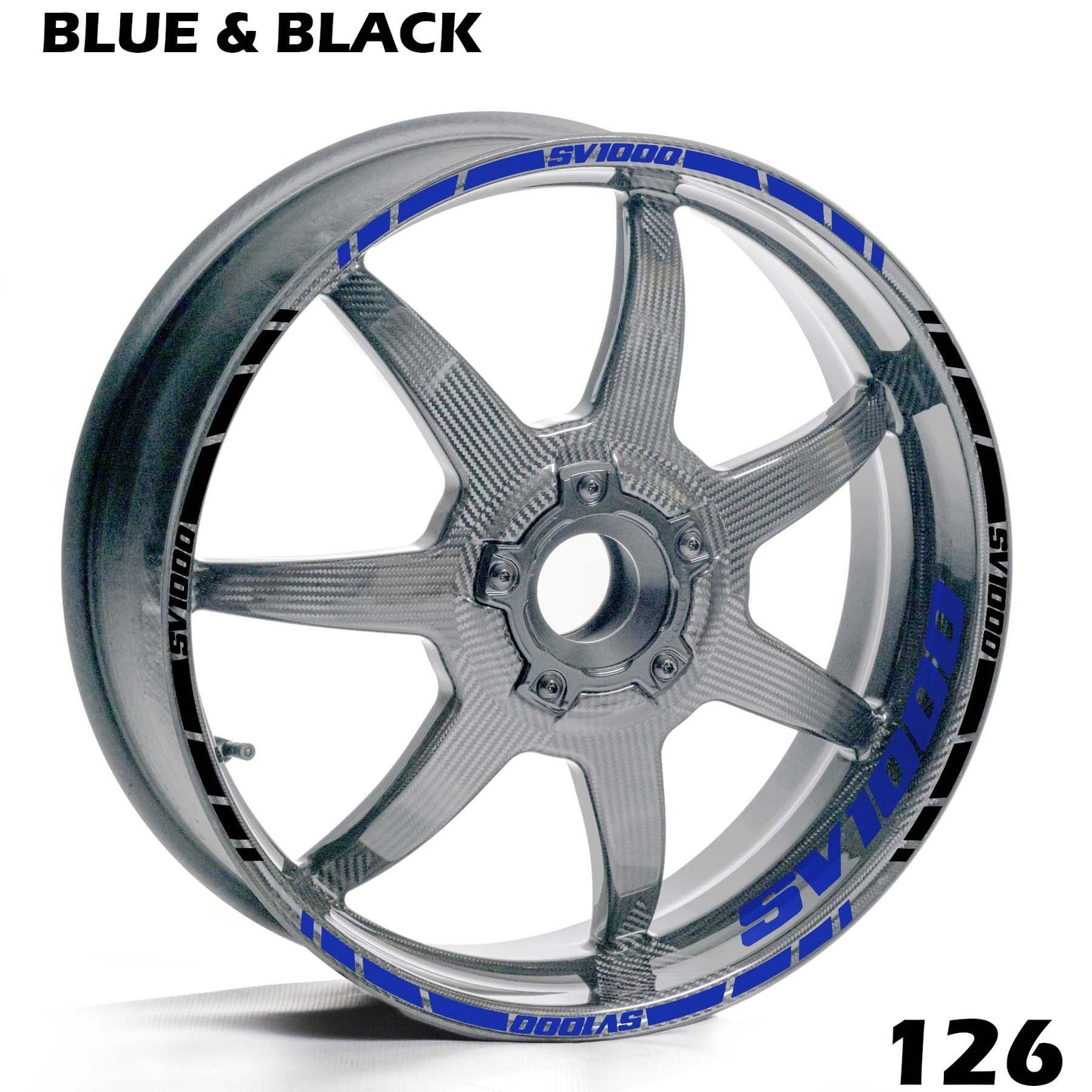 SUZUKI SV 1000 FULL WHEEL RIM STRIPE DECAL STICKER KIT - Speed Army