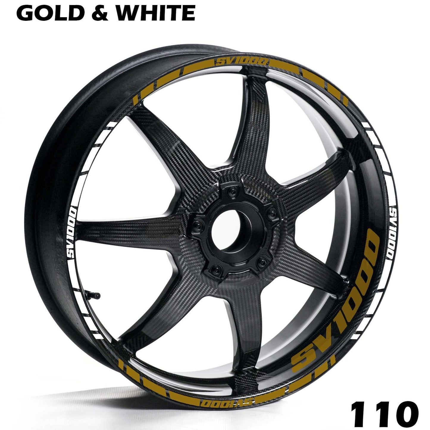 SUZUKI SV 1000 FULL WHEEL RIM STRIPE DECAL STICKER KIT - Speed Army