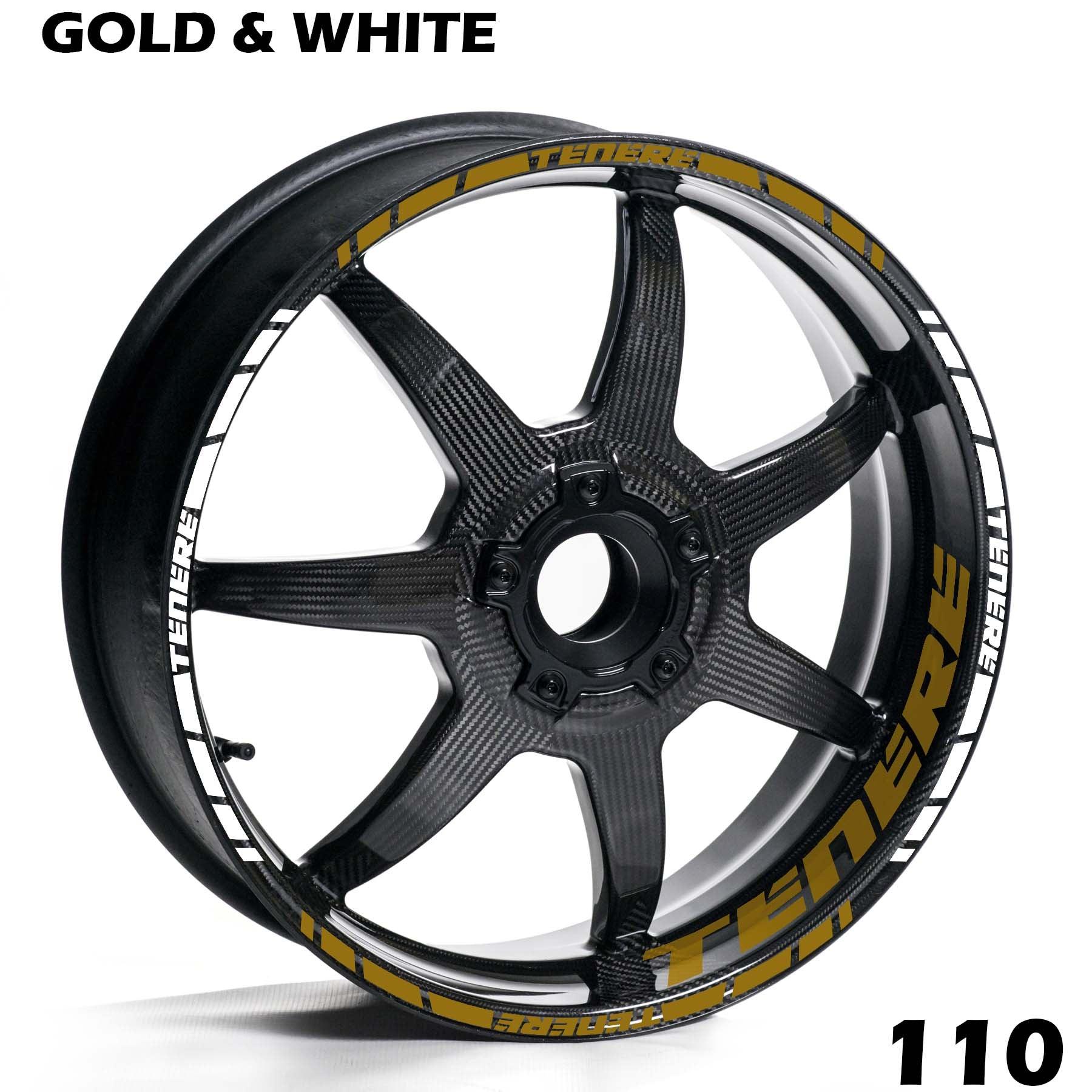 YAMAHA TENERE FULL WHEEL RIM STRIPE DECAL STICKER KIT - Speed Army