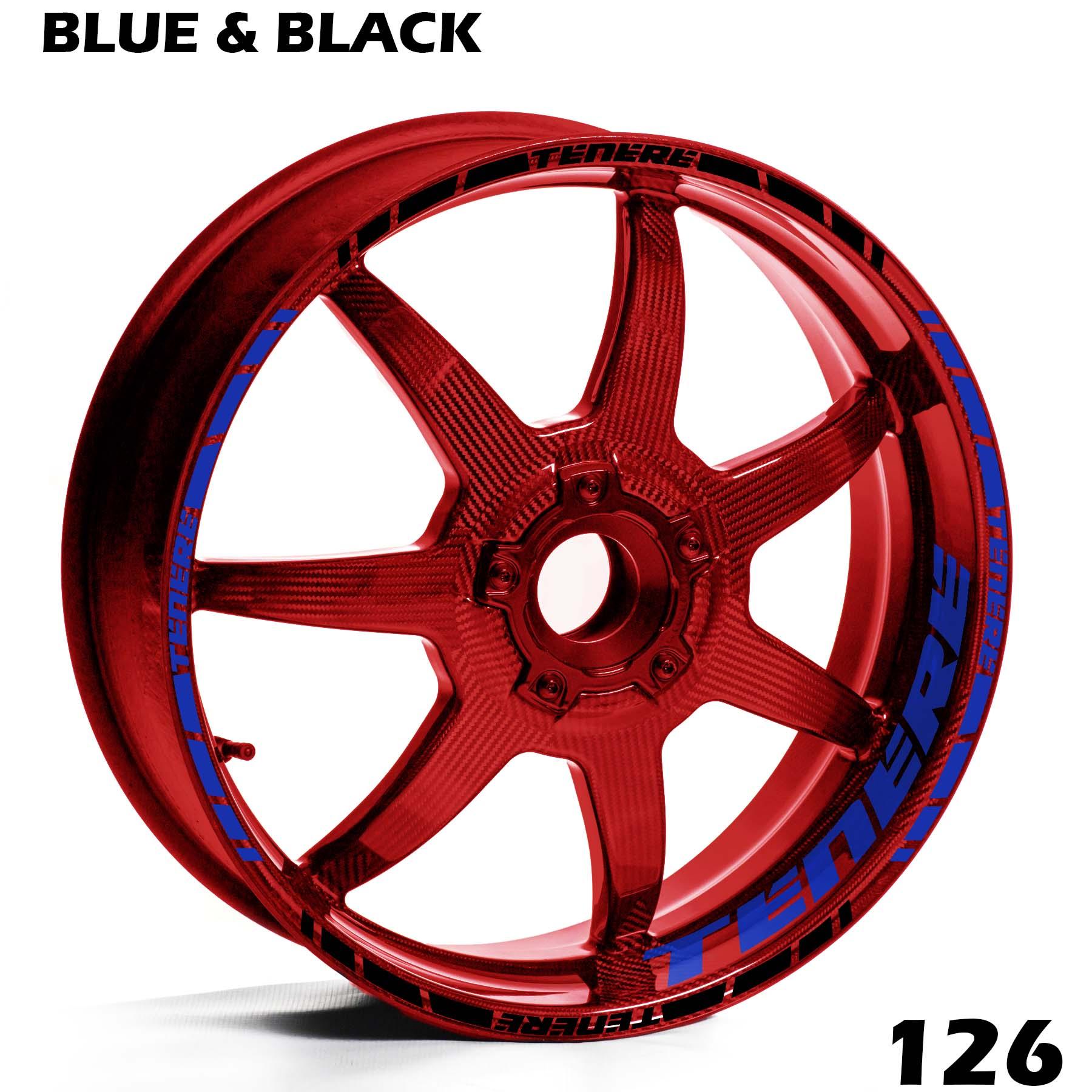 YAMAHA TENERE FULL WHEEL RIM STRIPE DECAL STICKER KIT - Speed Army