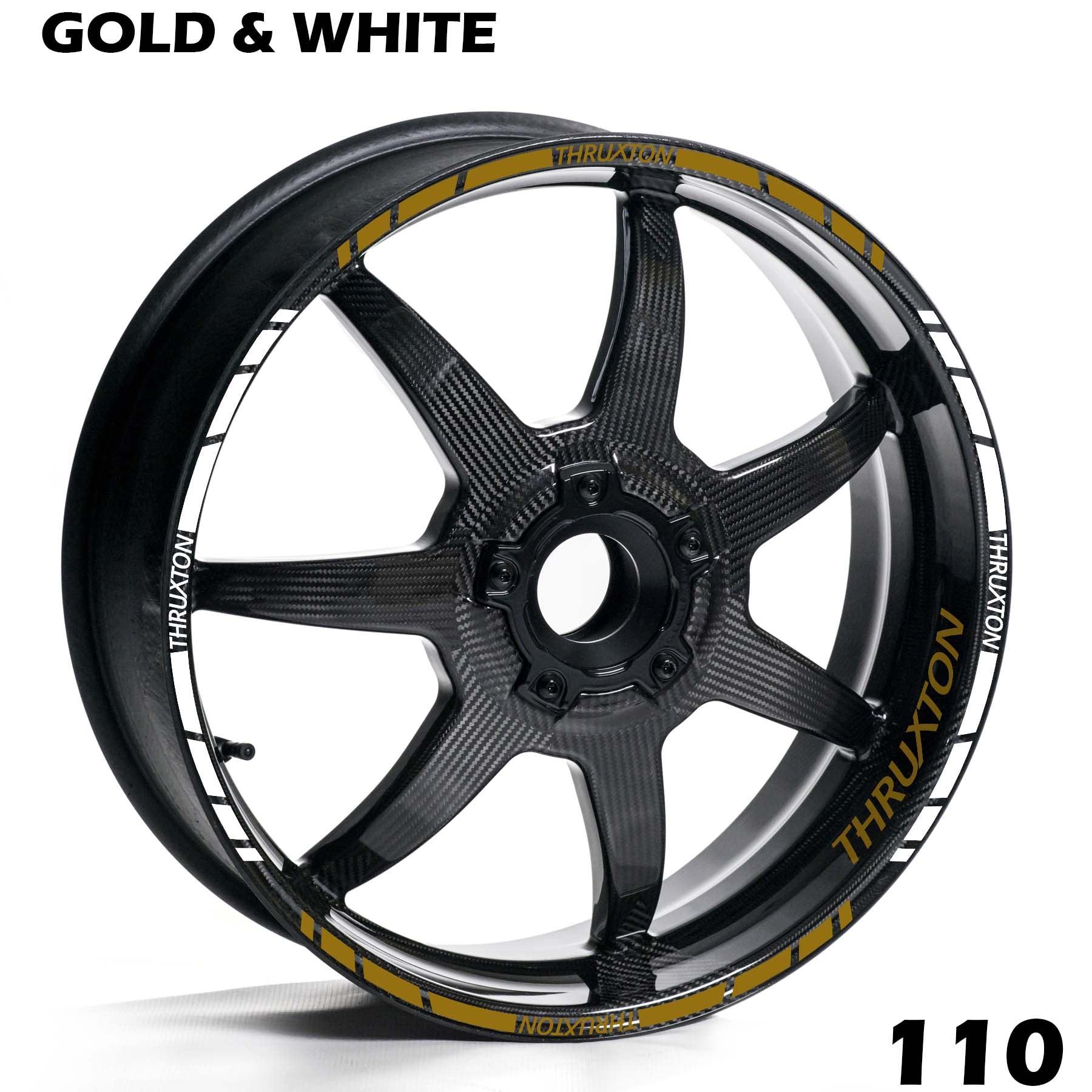 TRIUMPH THRUXTON FULL WHEEL RIM STRIPE DECAL STICKER KIT - Speed Army