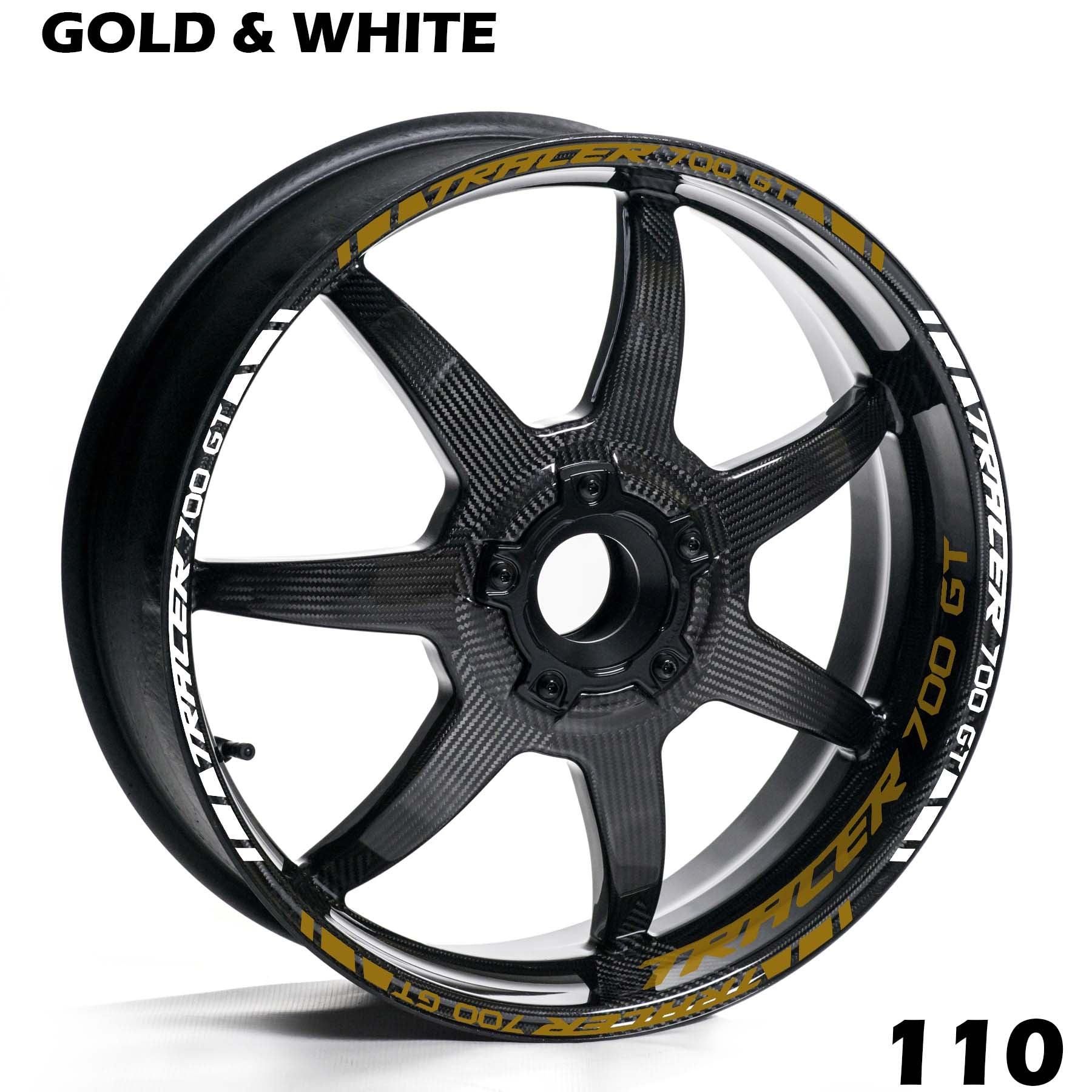 YAMAHA TRACER 700 GT FULL WHEEL RIM STRIPE DECAL STICKER KIT - Speed Army
