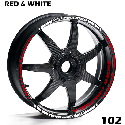 SUZUKI V-STROM 1000 FULL WHEEL RIM STRIPE DECAL STICKER KIT - Speed Army