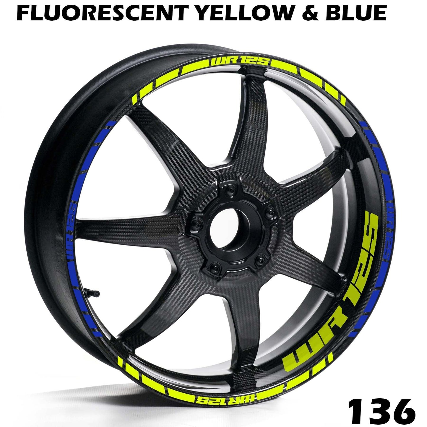 YAMAHA WR 125 WHEEL FULL RIM STRIPE DECAL STICKER KIT - Speed Army