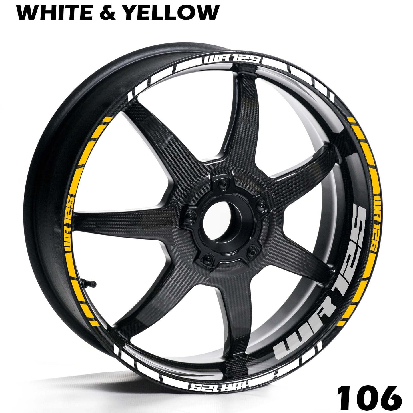 YAMAHA WR 125 WHEEL FULL RIM STRIPE DECAL STICKER KIT - Speed Army