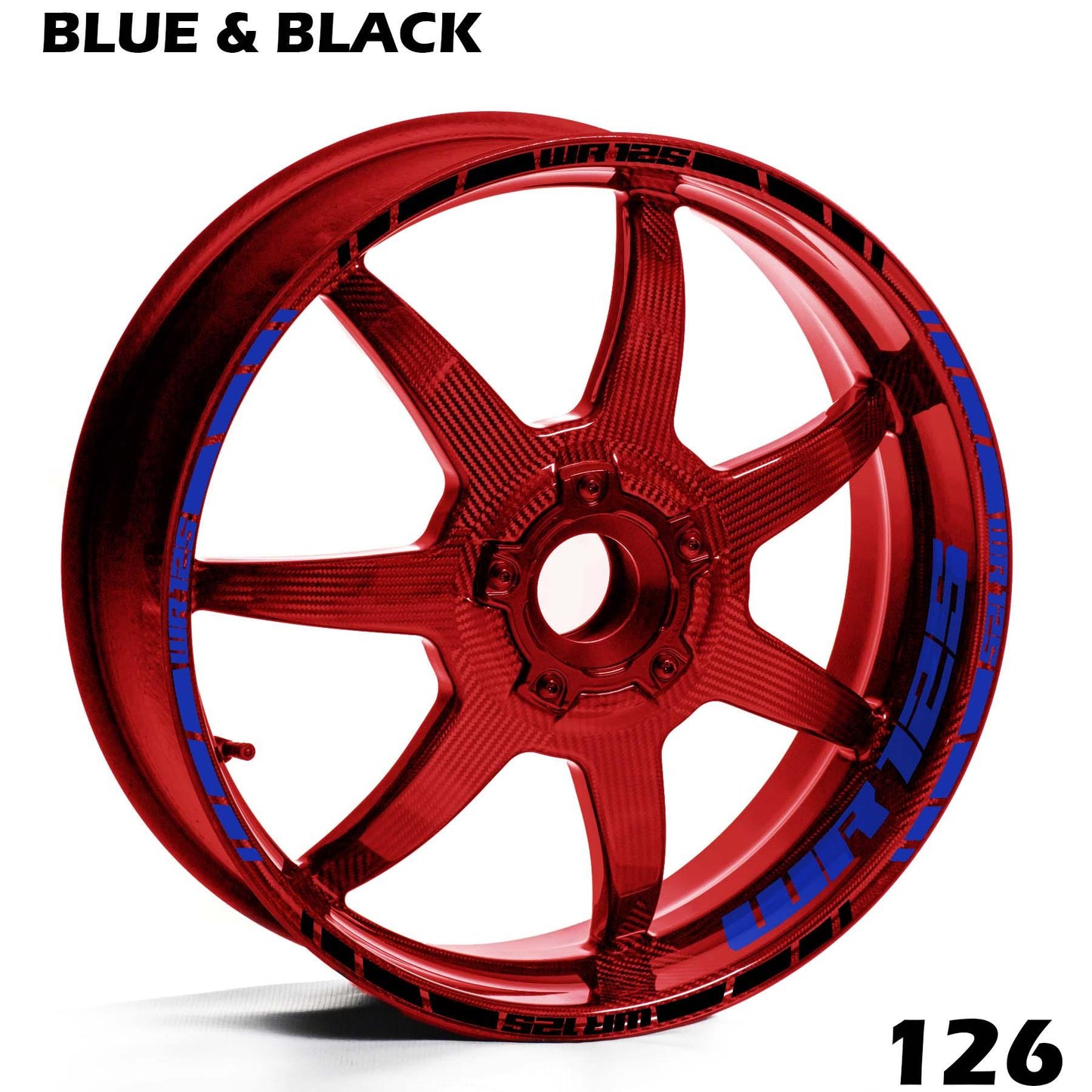 YAMAHA WR 125 WHEEL FULL RIM STRIPE DECAL STICKER KIT - Speed Army