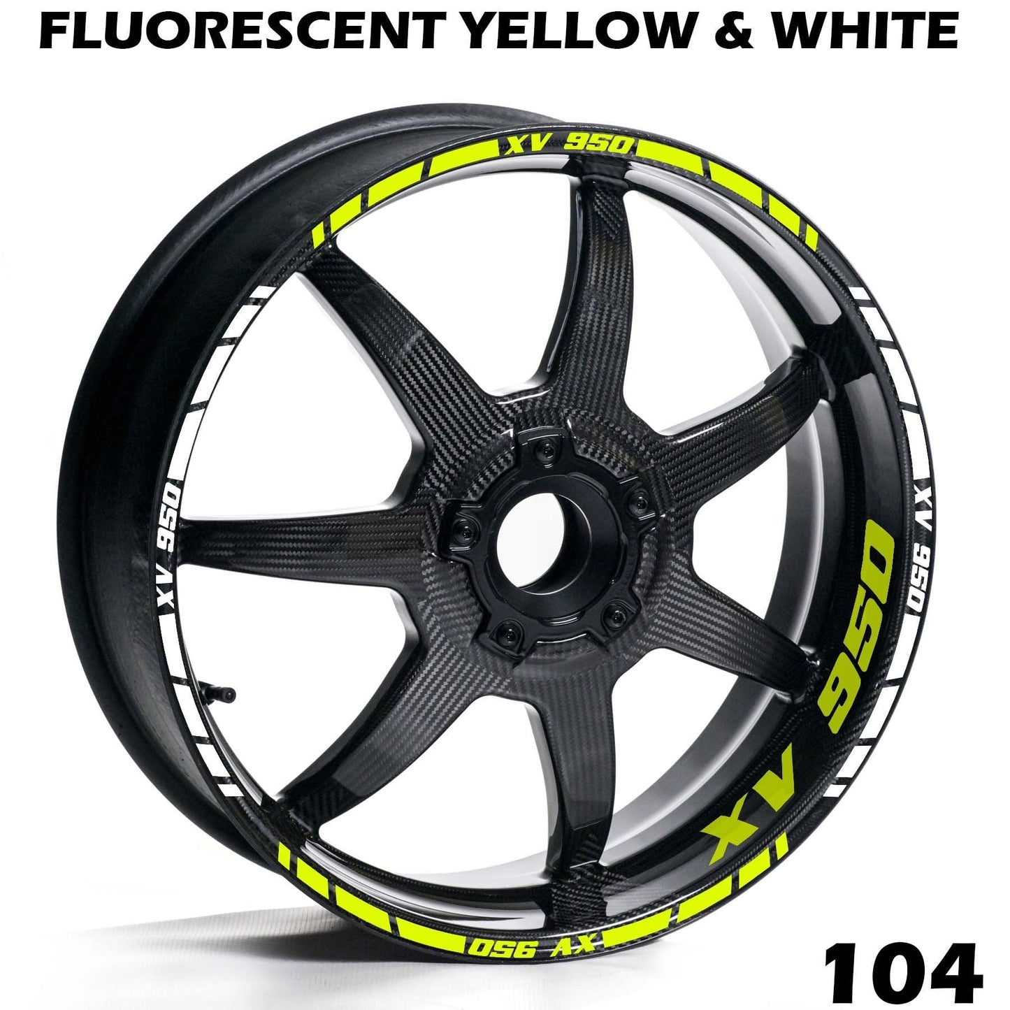 YAMAHA XV 950 WHEEL FULL RIM STRIPE DECAL STICKER KIT - Speed Army