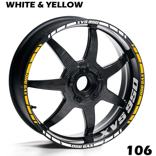 YAMAHA XVS 950 WHEEL FULL RIM STRIPE DECAL STICKER KIT - Speed Army