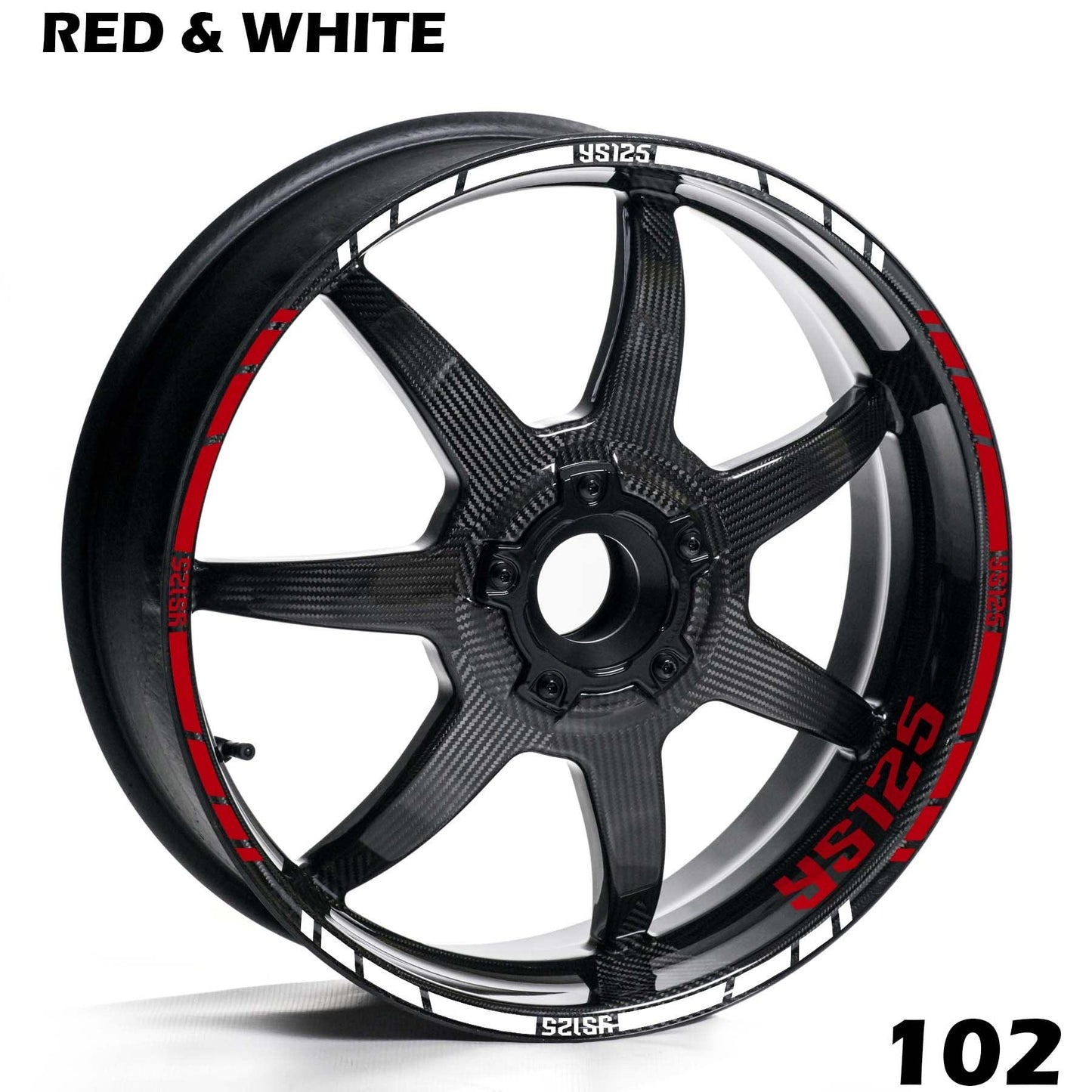 YAMAHA YS 125 WHEEL FULL RIM STRIPE DECAL STICKER KIT - Speed Army