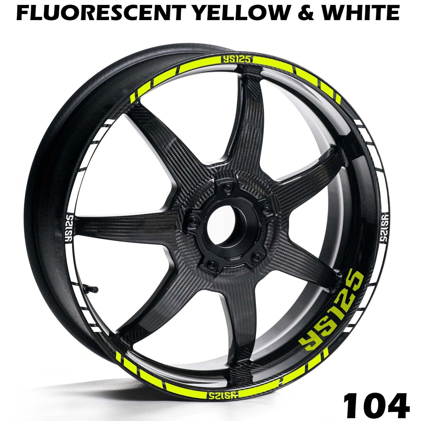 YAMAHA YS 125 WHEEL FULL RIM STRIPE DECAL STICKER KIT - Speed Army