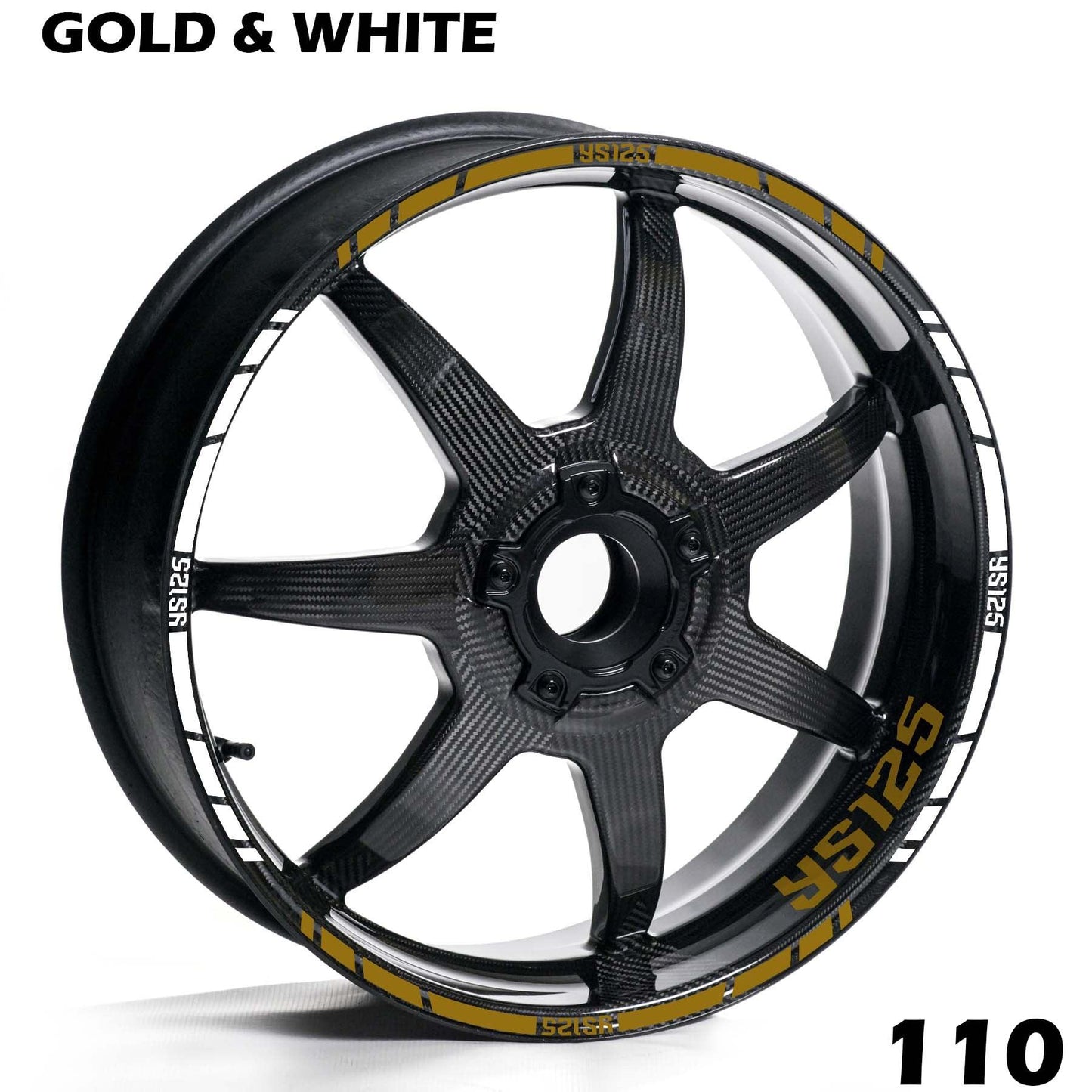 YAMAHA YS 125 WHEEL FULL RIM STRIPE DECAL STICKER KIT - Speed Army
