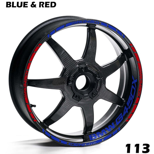 BMW G450X FULL WHEEL RIM STRIPE DECAL STICKER KIT - Speed Army