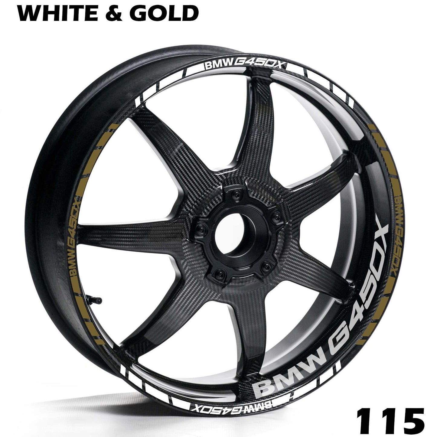 BMW G450X FULL WHEEL RIM STRIPE DECAL STICKER KIT - Speed Army