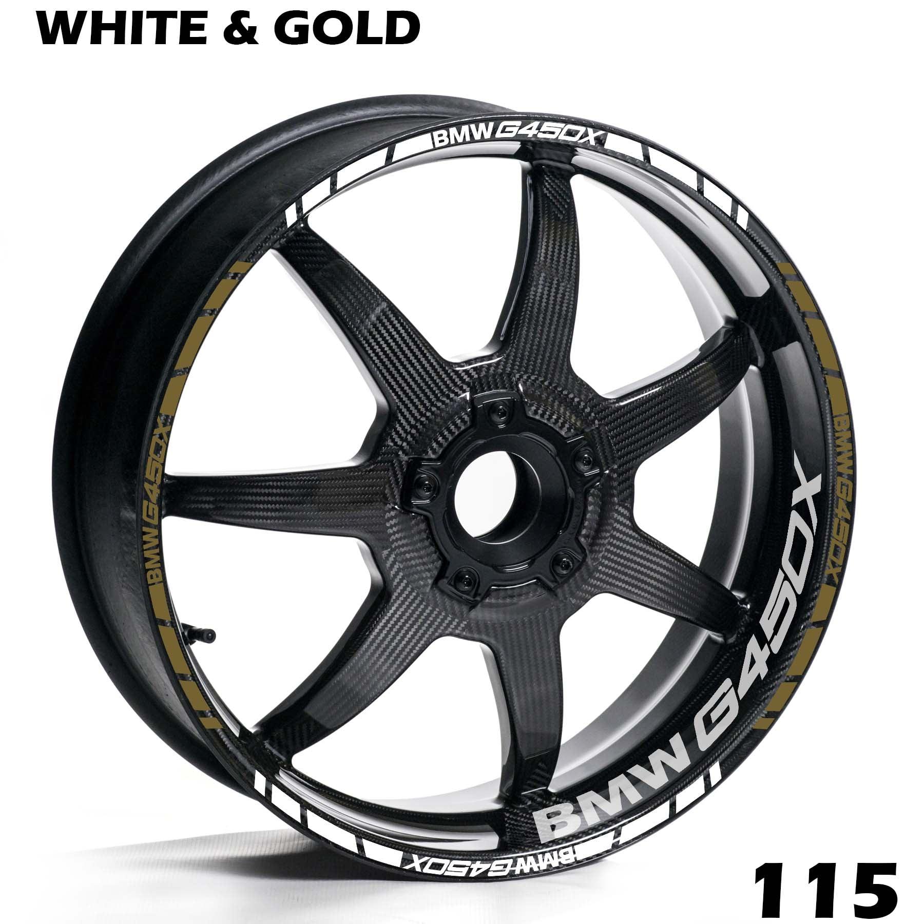 BMW G450X FULL WHEEL RIM STRIPE DECAL STICKER KIT - Speed Army