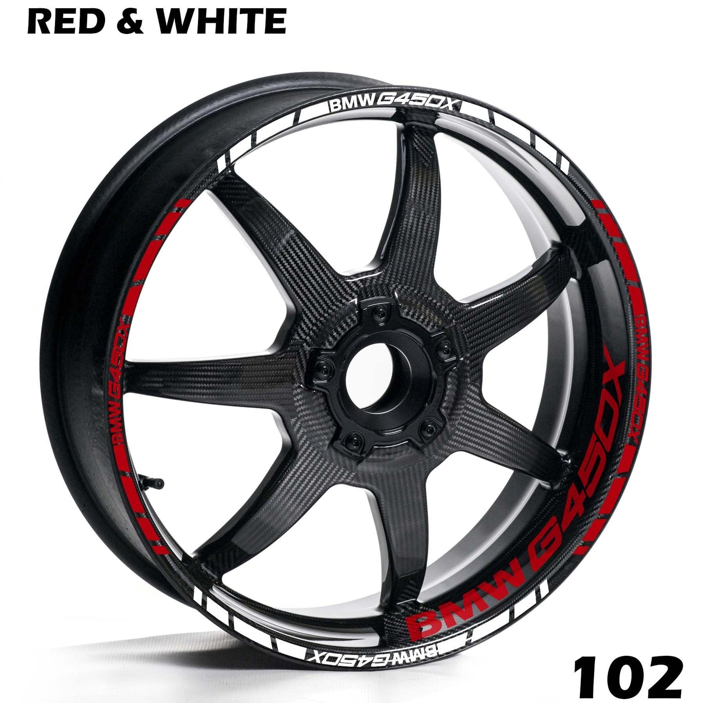 BMW G450X FULL WHEEL RIM STRIPE DECAL STICKER KIT - Speed Army