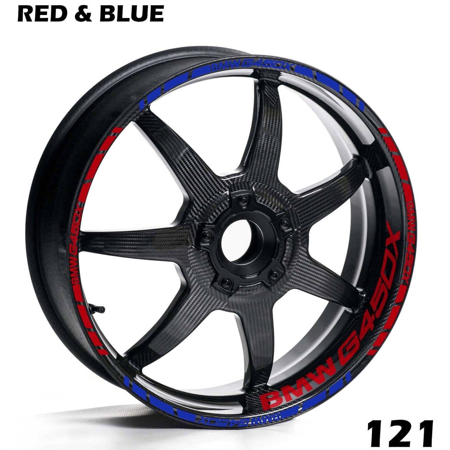 BMW G450X FULL WHEEL RIM STRIPE DECAL STICKER KIT - Speed Army