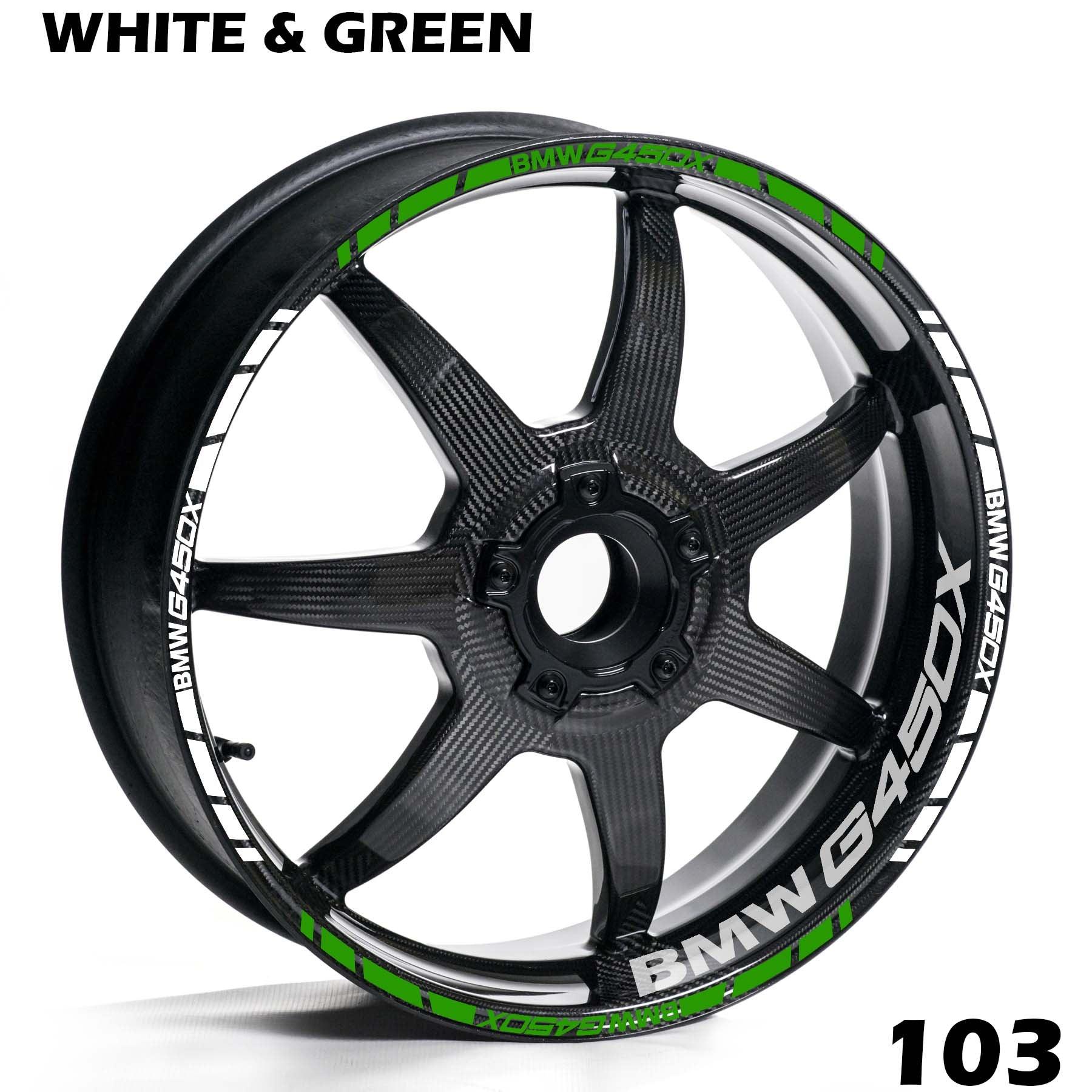 BMW G450X FULL WHEEL RIM STRIPE DECAL STICKER KIT - Speed Army