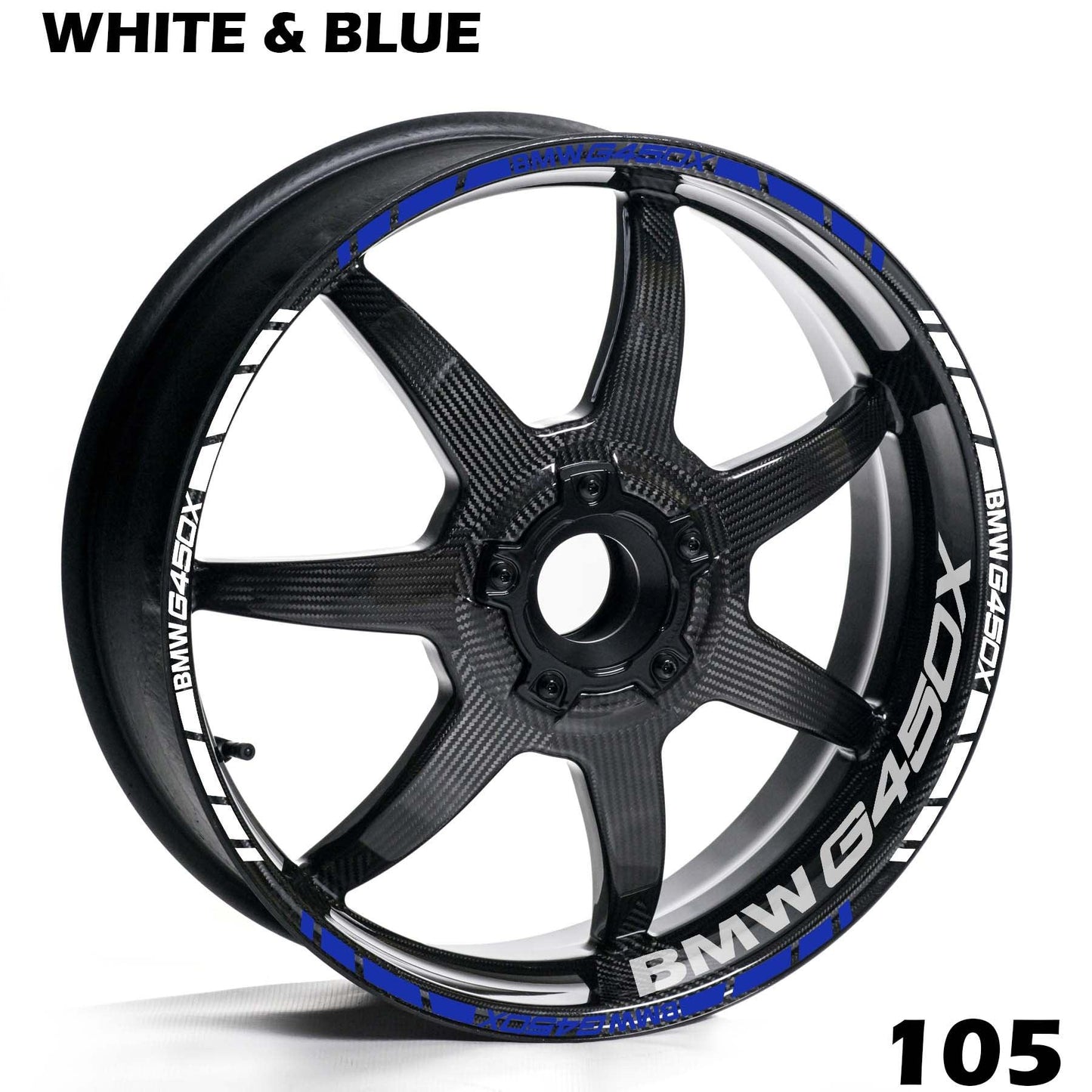 BMW G450X FULL WHEEL RIM STRIPE DECAL STICKER KIT - Speed Army