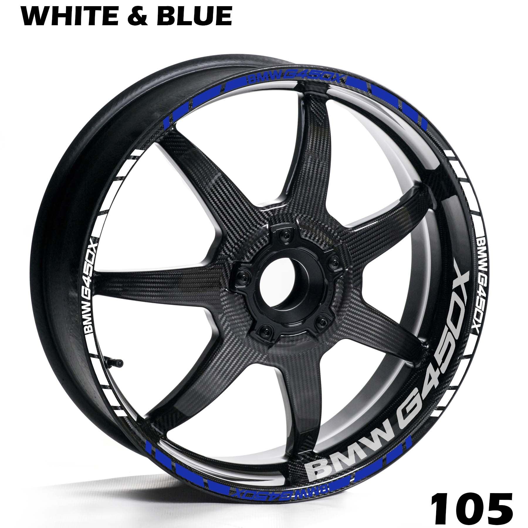 BMW G450X FULL WHEEL RIM STRIPE DECAL STICKER KIT - Speed Army
