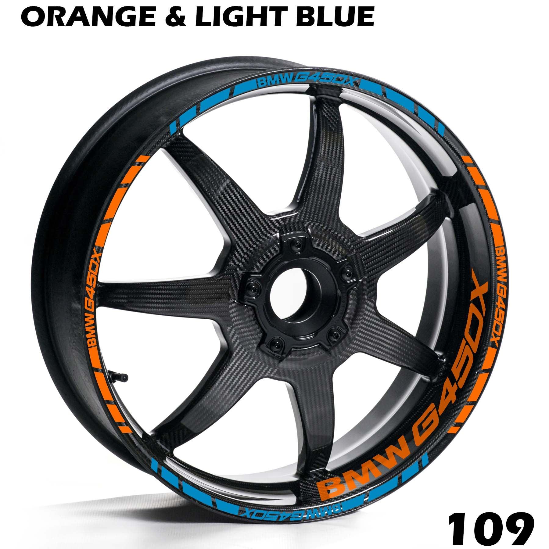 BMW G450X FULL WHEEL RIM STRIPE DECAL STICKER KIT - Speed Army