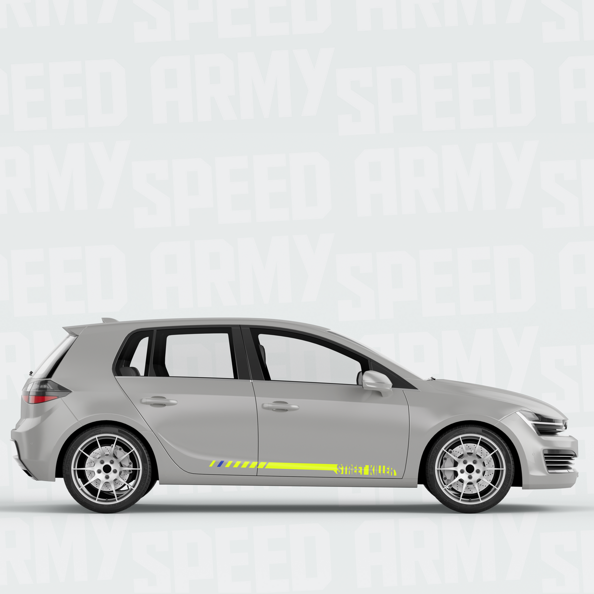 Custom Racing Side Stripes with Your Text