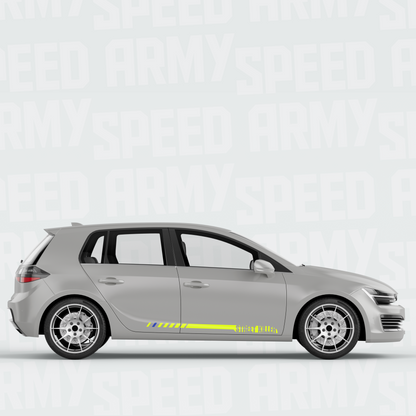 Custom Racing Side Stripes with Your Text