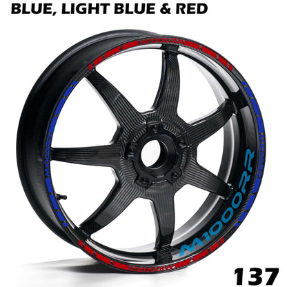 BMW M1000 RR FULL WHEEL RIM STRIPE DECAL STICKER KIT