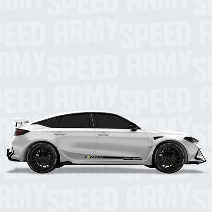Custom Racing Side Stripes with Your Text
