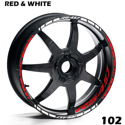 APRILIA RS457 FULL WHEEL RIM STRIPE DECAL STICKER KIT