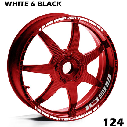 DUCATI 1098 FULL WHEEL RIM STRIPE DECAL STICKER KIT - Speed Army