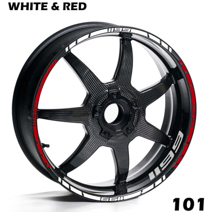 DUCATI 1199 FULL WHEEL RIM STRIPE DECAL STICKER KIT - Speed Army