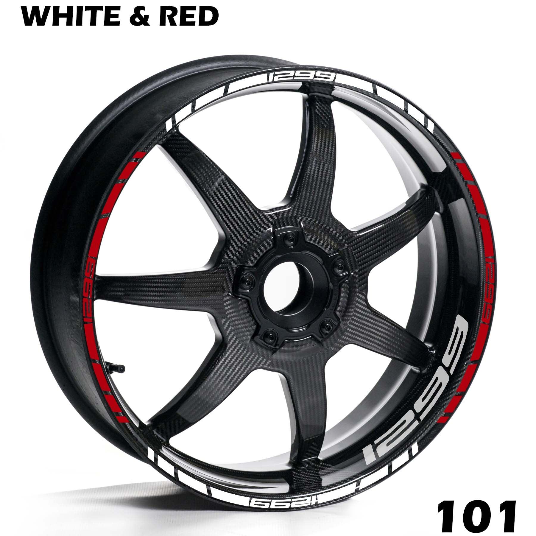 DUCATI 1299 FULL WHEEL RIM STRIPE DECAL STICKER KIT - Speed Army